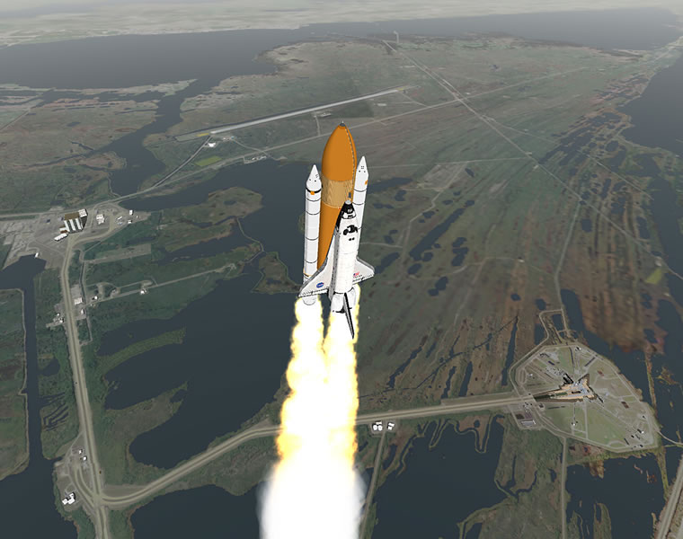 shuttle liftoff simulator at disney